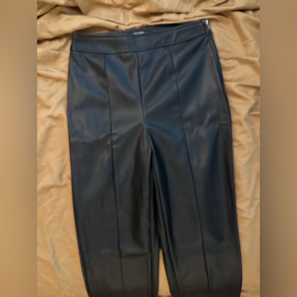 Black Faux Leather Pants from Threadbare. Size 4 US